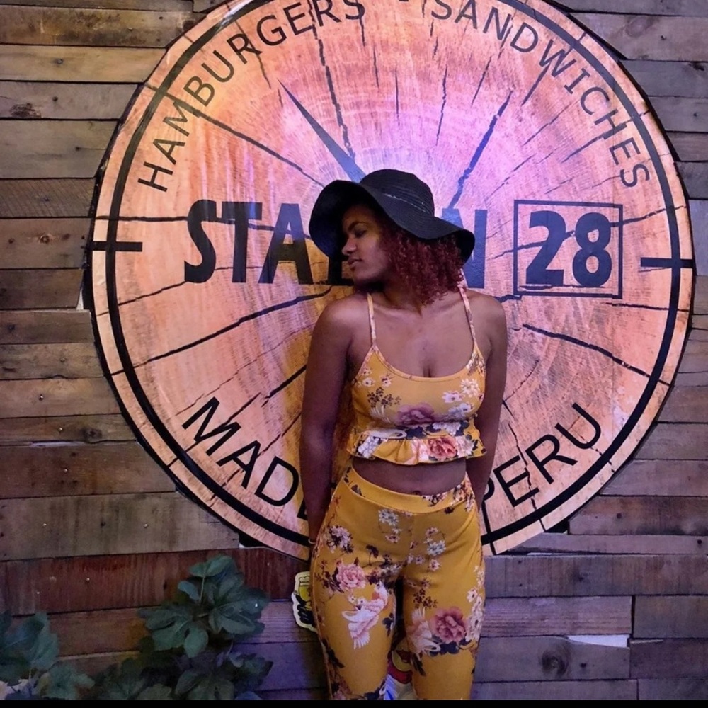 Two piece floral set